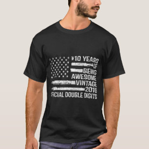 T-shirt anniversaire 10 ans double chiffres 10ème annivers