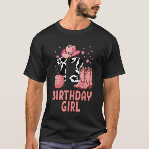 T-shirt Anniversaire 12 ans motif vache cowgirl 12 ans Bda