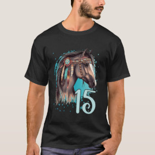 T-shirt Anniversaire 15 Filles Écurie De Cheval Quinze 15