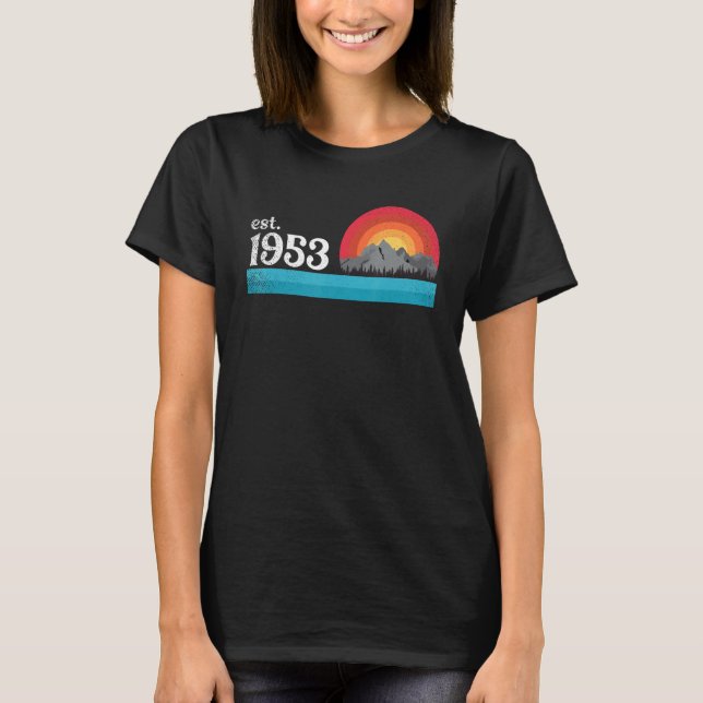 T-shirt Anniversaire 1953 rétro et vintage conçu (Devant)