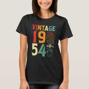 T-shirt Anniversaire 1954 68 Ans Camping Randonnée B