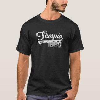 T-shirt Anniversaire 1980 - Scorpio depuis 1980