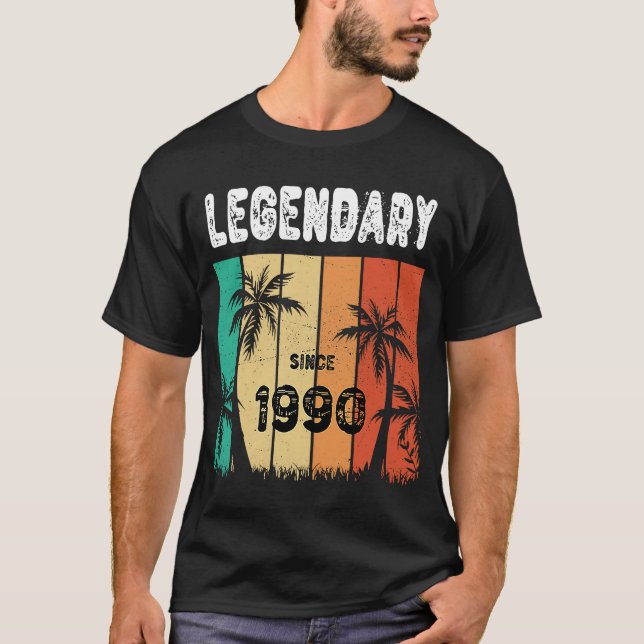 T-shirt Anniversaire 1990 32e anniversaire (Devant)