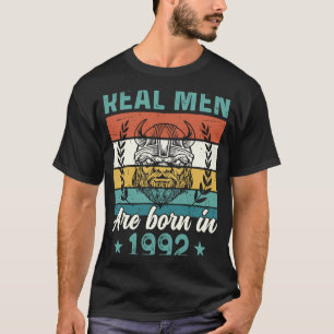 T-shirt Anniversaire 1992 Les Vrais Hommes Sont Nés En 199