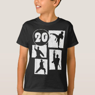 T-shirt Anniversaire 20 ans Karaté Taekwondo Garçon 20 ans