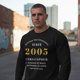 T-shirt Anniversaire 21 ans personnalisé 2005 Ajouter un n