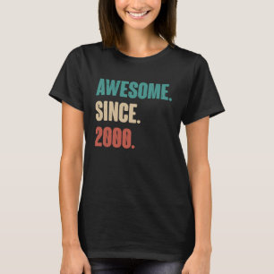 T-shirt Anniversaire 23ème Décoration 23 Ans Vintage 2000