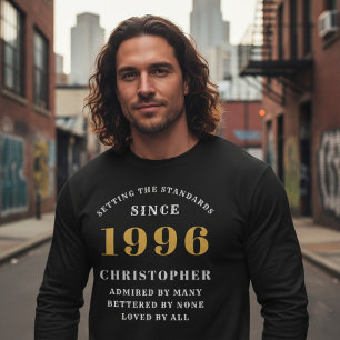 T-shirt Anniversaire 30 ans personnalisé 1996 Ajouter un n