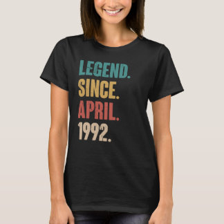 T-shirt Anniversaire 31e Décoration Avril 31 Ans Vintag