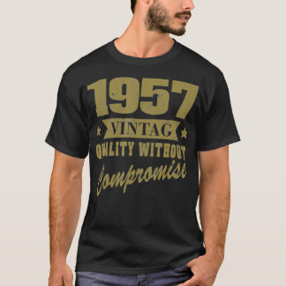 T-shirt Anniversaire 365 Vintage 1957 Anniversaire Cadeau