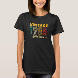 T-shirt Anniversaire 36 ans Vintage 1986 36e anniversaire