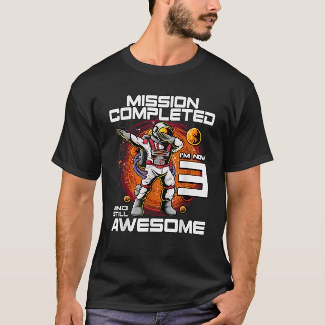 T-shirt Anniversaire 3 ans Astronaute 3 Ans Espace Anniver (Devant)