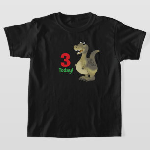 T-shirt Anniversaire 3 ans Dinosaure - 3ème Anniversaire D