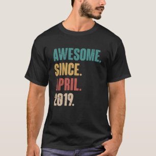 T-shirt Anniversaire 4e Décoration Avril 4 Anniversaire Vi