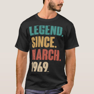 T-shirt Anniversaire 54ème Décoration Mars 54 Ans Vintag