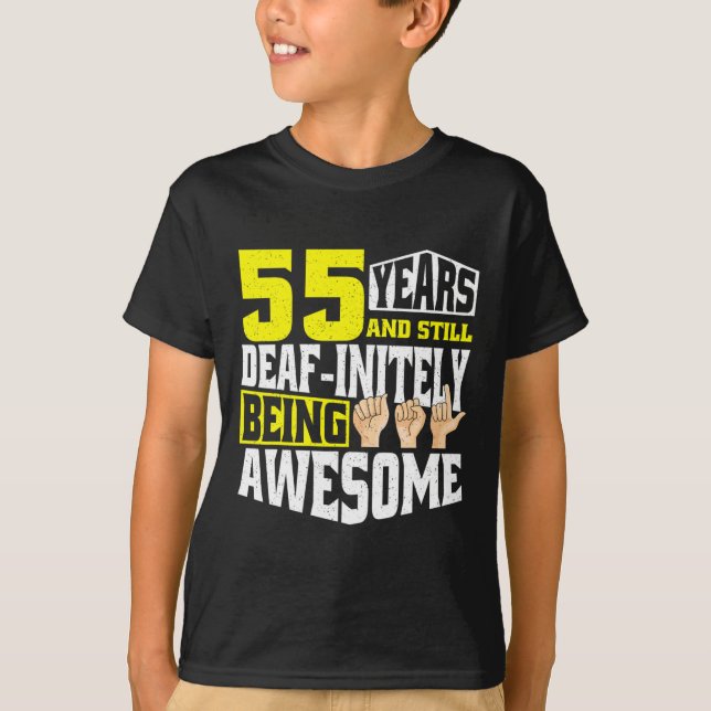 T-shirt Anniversaire 55 Ans D'Être Impressionnant (Devant)