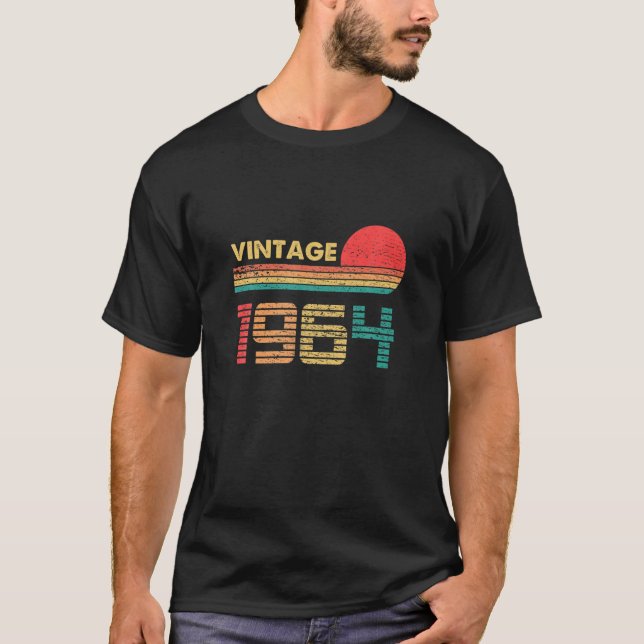 T-shirt Anniversaire 57 Anniversaire Classique Vintage Né  (Devant)