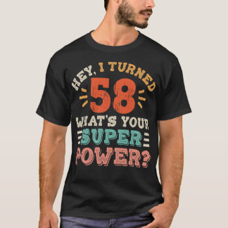 T-shirt Anniversaire 58 ans