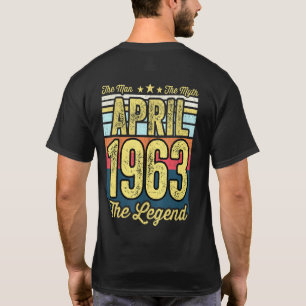 T-shirt Anniversaire 58 ans Homme L'Homme Le Mythe La Lége