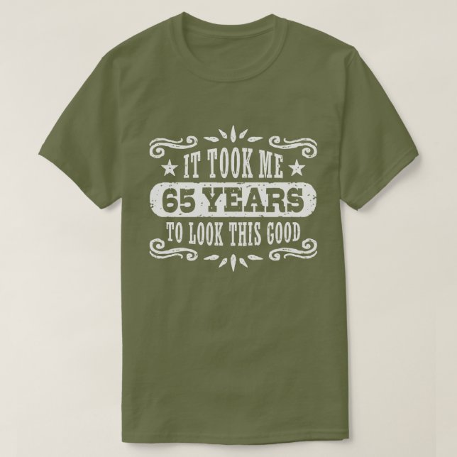 T-shirt Anniversaire 65 ans (Design devant)