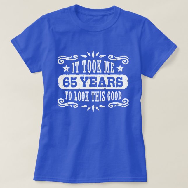 T-shirt Anniversaire 65 ans (Design devant)