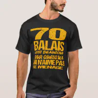 Tee-shirt 70 ans cadeau humour