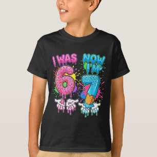 T-shirt Anniversaire 7 ans dégoulinant j'avais 6 maintenan