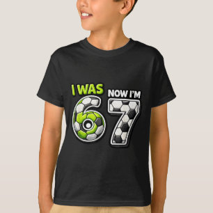 T-shirt Anniversaire 7 Ans Football Drôle J'avais 6 Ans Ma