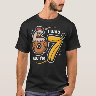 T-shirt Anniversaire 7 Ans J'avais 6 Ans Maintenant J'ai 7