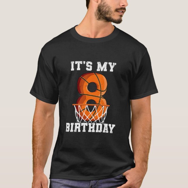 T-shirt Anniversaire 8 ans Sketll  (Devant)