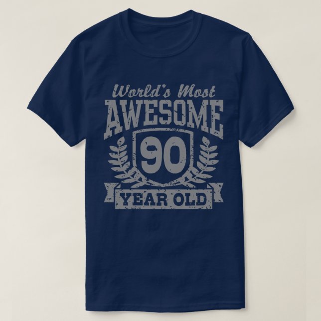 T-shirt Anniversaire 90 ans (Design devant)