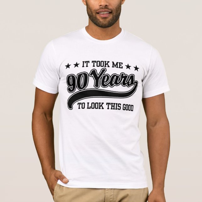 T-shirt Anniversaire 90 ans (Devant)
