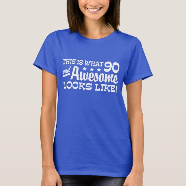 T-shirt Anniversaire 90 ans (Devant)