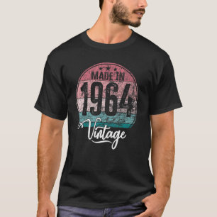 T-shirt Anniversaire année de naissance vintage 1964 anniv