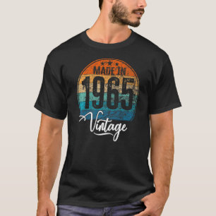T-shirt Anniversaire année de naissance vintage 1965 anniv