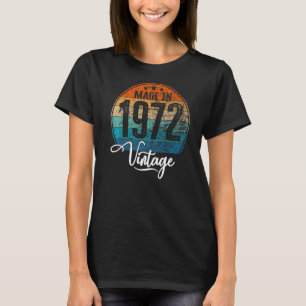 T-shirt Anniversaire année de naissance vintage 1972 anniv