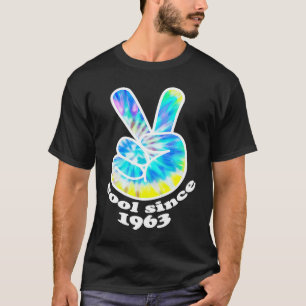 T-shirt Anniversaire Anniversaire Cool depuis 1963 Tie Dye