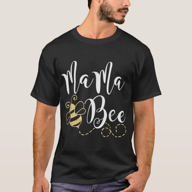 T-shirt Anniversaire Bee Family Mama Bee Mom Cadeau pour (Devant)