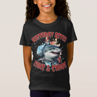 T-Shirt Anniversaire Bites Party Shark : Whimsical et amus
