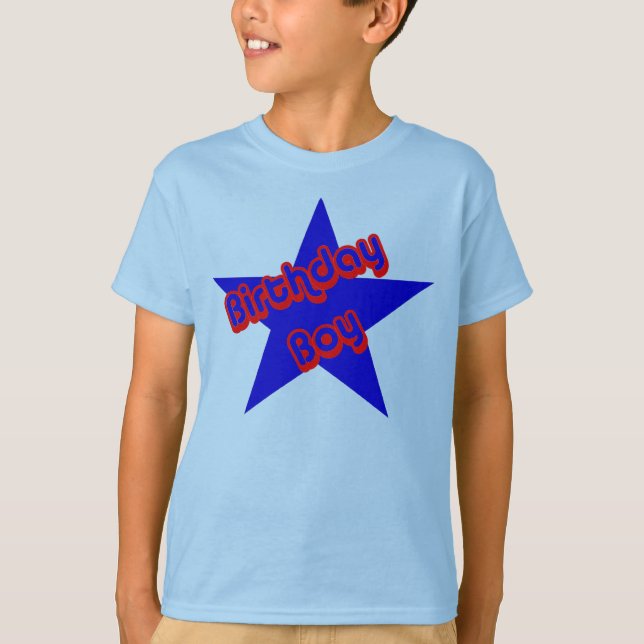 T-shirt Anniversaire Boy Cute Design (Devant)