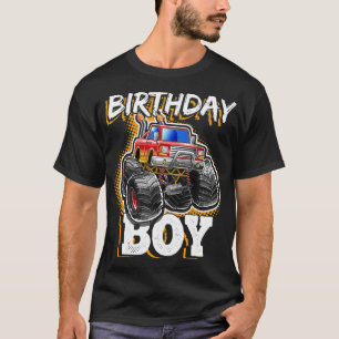 T-shirt Anniversaire Boy Monster Camion Anniversaire cadea