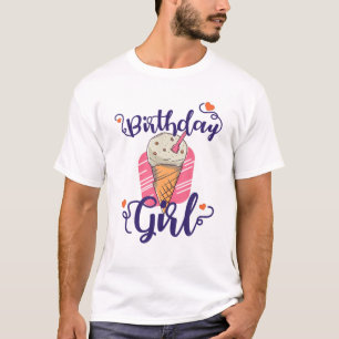 T-shirt Anniversaire Cookie Ice Cream Cone Présente