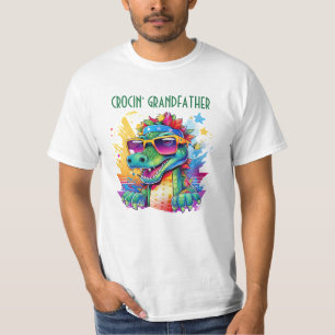 T-shirt Anniversaire Crocodile Grand-Père Oncle Assorti