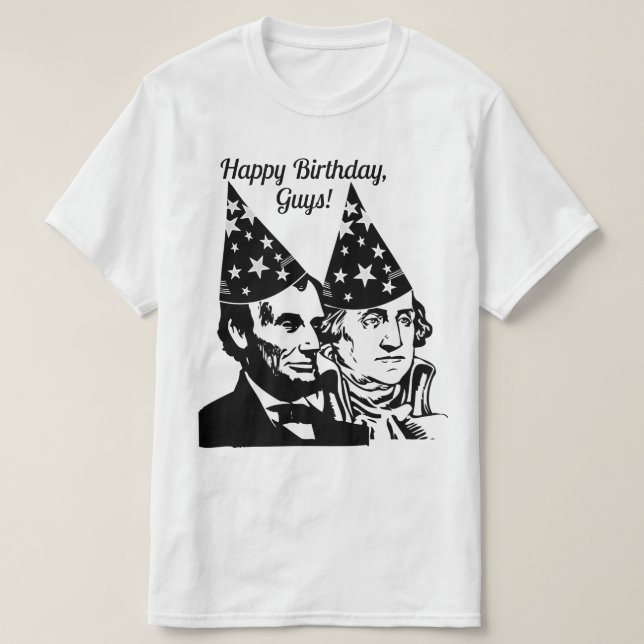 T-shirt Anniversaire d'Abraham Lincoln (Design devant)