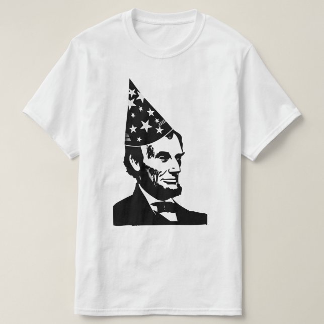 T-shirt Anniversaire d'Abraham Lincoln (Design devant)