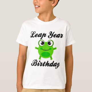 T-shirt Anniversaire d'année bissextile, grenouille