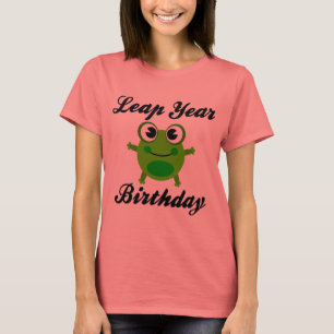 T-shirt Anniversaire d'année bissextile, grenouille