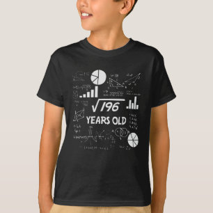 T-shirt anniversaire de 14 ans Geeky Math 14e anniversaire
