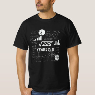 T-shirt anniversaire de 15 ans Geeky Math 15e anniversaire