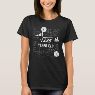 T-shirt anniversaire de 15 ans Geeky Math 15e anniversaire